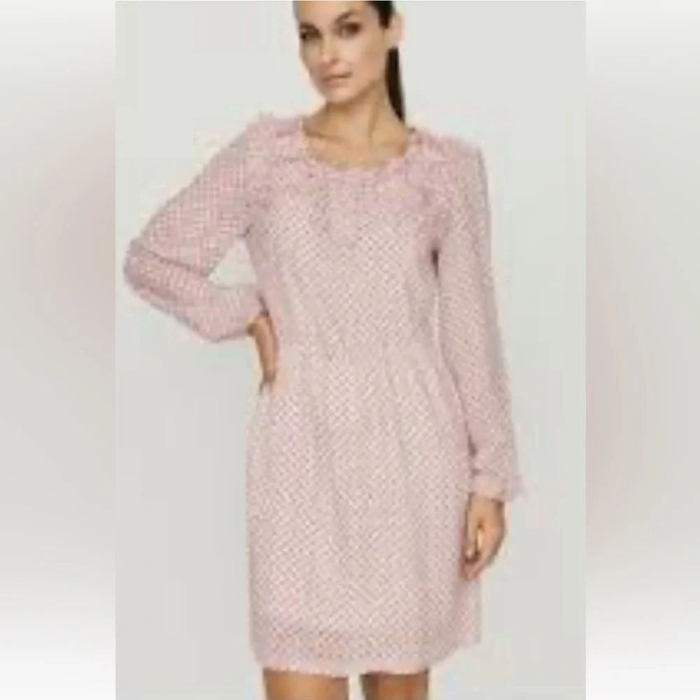 Free People Noveau Butterfly Floral Tea Combo Ruffle Neck Babydoll Dress Cottage